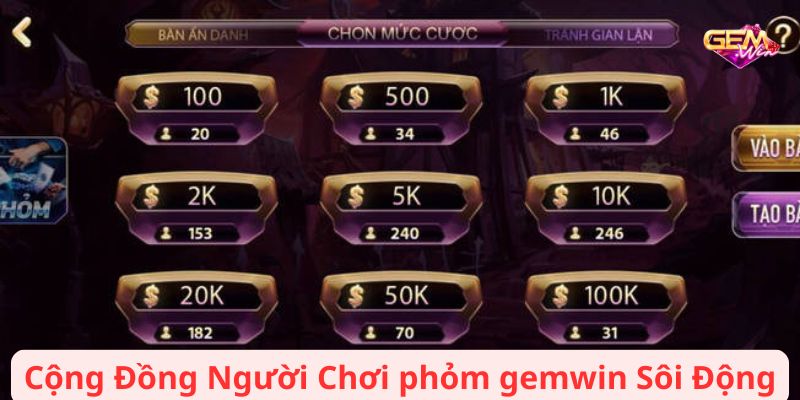 phom gemwin 3 Cộng Đồng Người Chơi phỏm gemwin Sôi Động